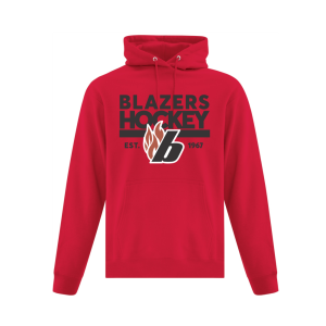 Blazers Chenille Hockey Hooded Sweatshirt - Adult